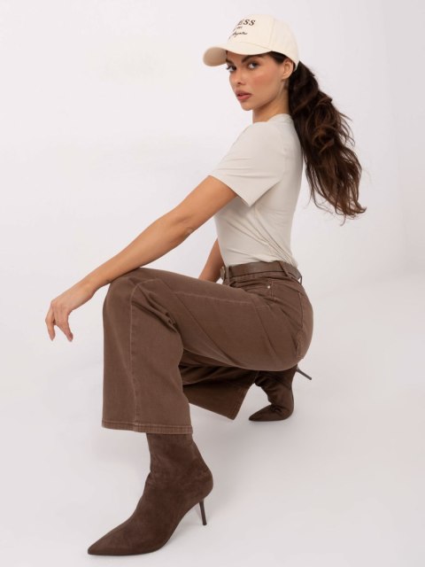 Bluzka D12099M02805A jasny beżowy XL