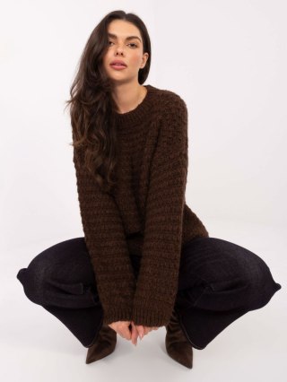 Sweter MI-SW-1028.22 brązowy