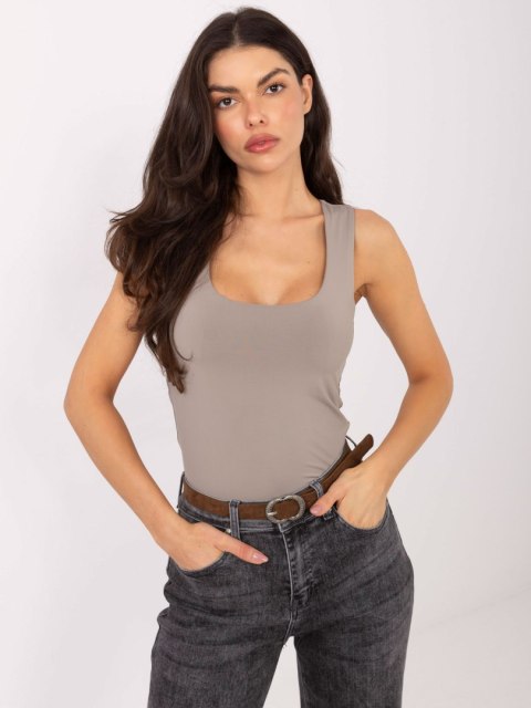 Top D12099M02803A ciemny bezowy XL