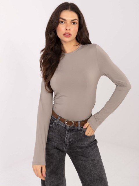 Bluzka D12099M02788A ciemny bezowy M