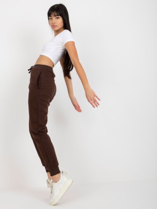 Spodnie TW-SP-2003.02 ciemny brązowy S