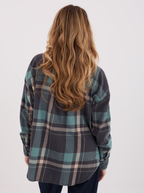 Koszula D71720Z11085B szaro-niebieski S