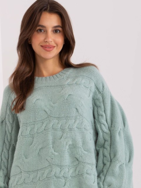 Sweter AT-SW-2367.76P mietowy