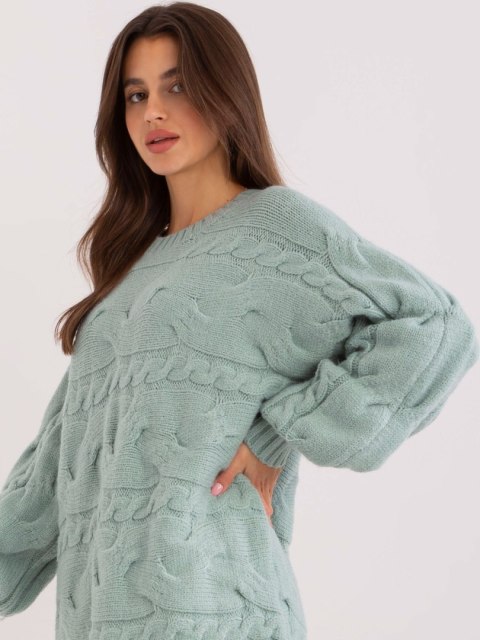 Sweter AT-SW-2367.76P mietowy
