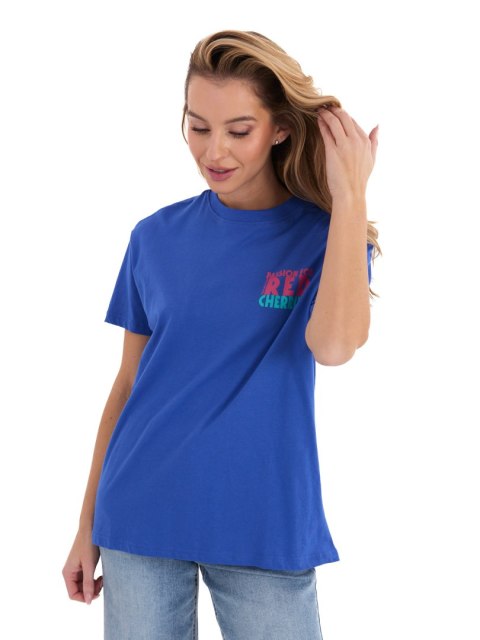 T-shirt D12022AH02645W ciemny niebieski XS