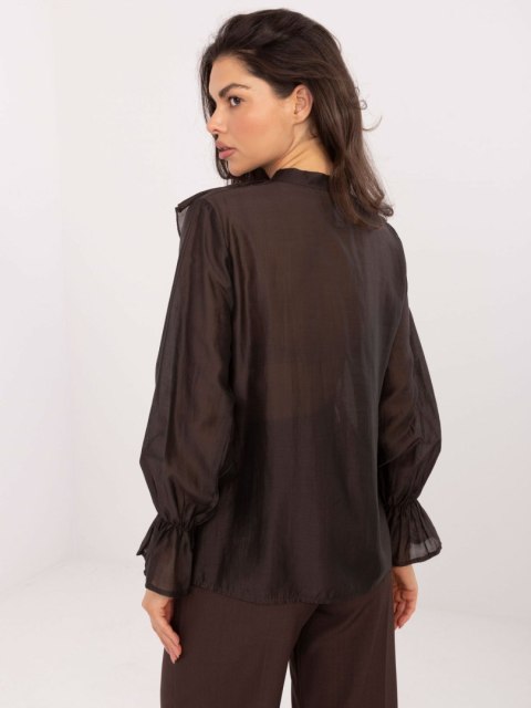 Koszula IT-KS-28883.80 ciemny brązowy