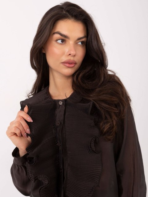 Koszula IT-KS-28990.05P ciemny brązowy