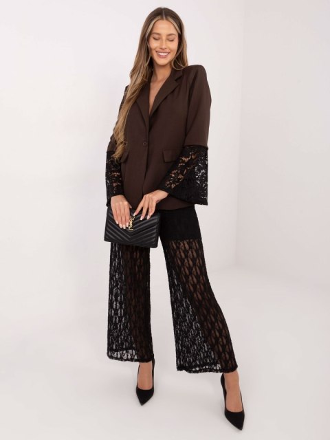 Czekoladowa marynarka wizytowa damska ITALY MODA na wieczór