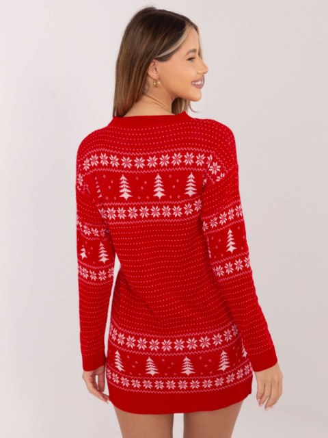 Sweter MI-SW-20298.97 czerwony