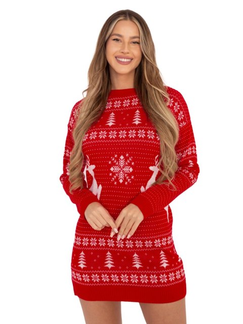 Sweter MI-SW-20298.97 czerwony