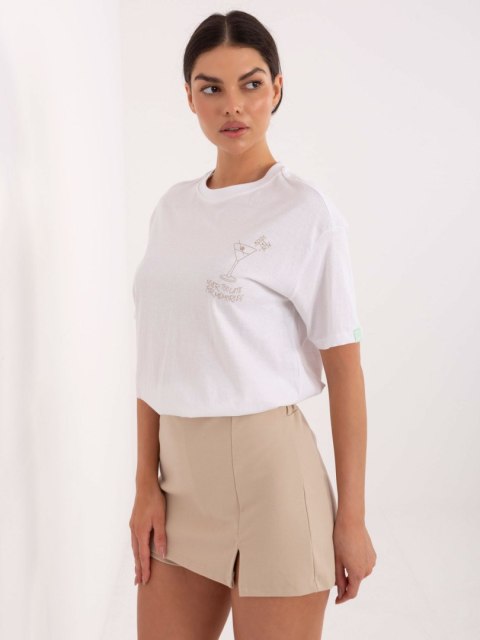 T-shirt D12022M02842A biały M