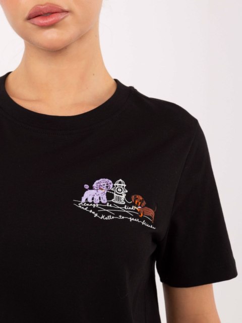 T-shirt D12022M02844A czarny L