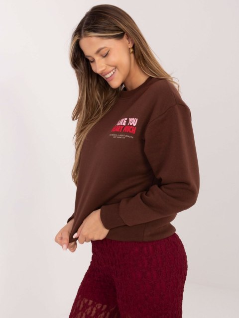 Bluza D10608BC02568J ciemny brązowy S