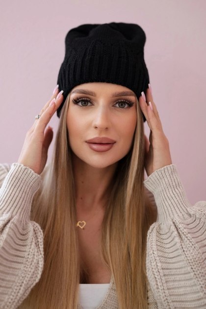 Czapka Damska Zimowa Irmina K333 Czarna – Polska Produkcja