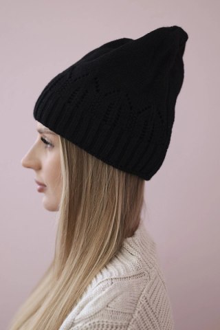 Czapka Damska Zimowa Irmina K333 Czarna – Polska Produkcja