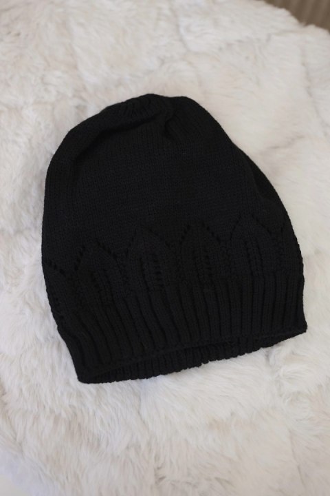 ciepła czapka damska z wełną i akrylem