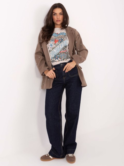 Marynarka IT-MA-18365.97 ciemny bezowy