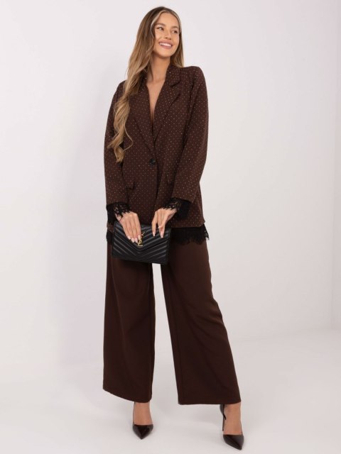 Marynarka damska ITALY MODA do pracy i na wieczór – kolor brązowy