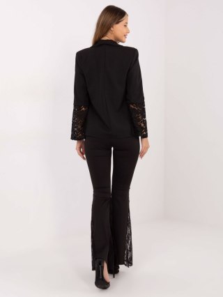 Czarna Marynarka Damska z Rękawem Typu Dzwon ITALY MODA – Elegancka, Wizytowa | Stylowy Wieszak