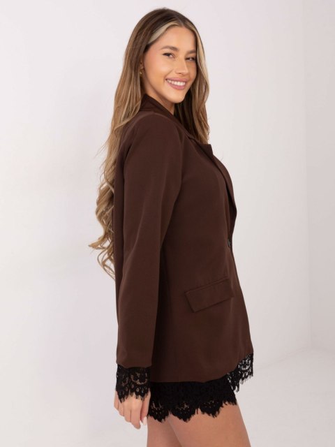 Brązowa wizytowa marynarka damska ITALY MODA do pracy i na wieczór