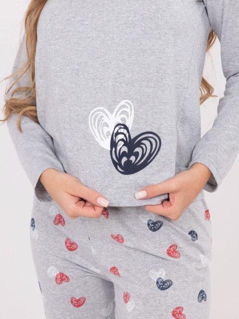 Piżama DU-PI-FP-009.84 szary 2XL