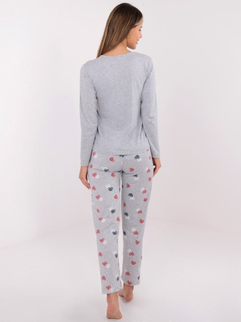 Piżama DU-PI-FP-009.84 szary M