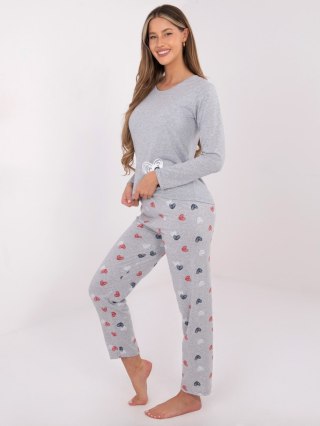 Piżama DU-PI-FP-009.84 szary M