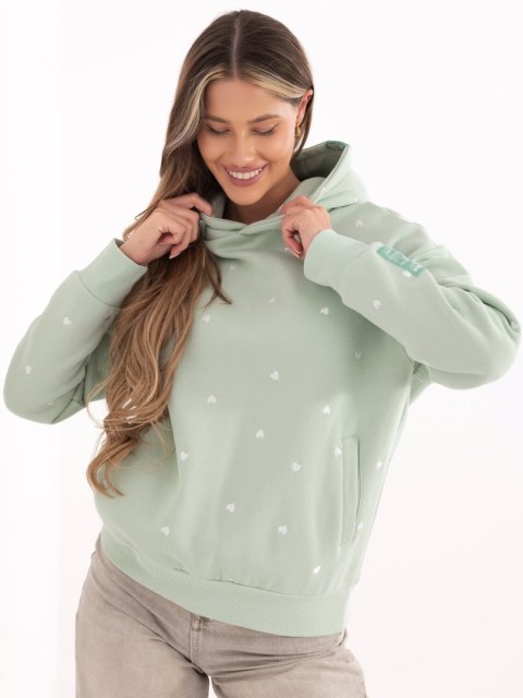 Bluza D10618BC02834A3 pistacjowy XS