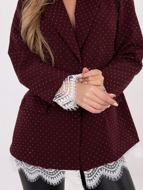 Marynarka IT-MA-FL9916-2.12P bordowy