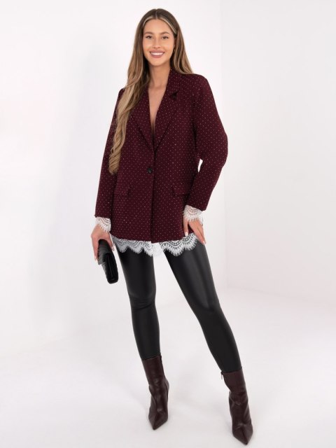 Marynarka IT-MA-FL9916-2.12P bordowy