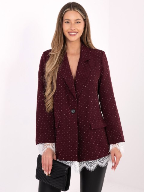 Marynarka IT-MA-FL9916-2.12P bordowy