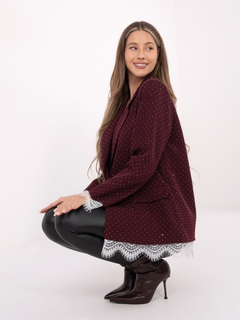 Marynarka IT-MA-FL9916-2.12P bordowy