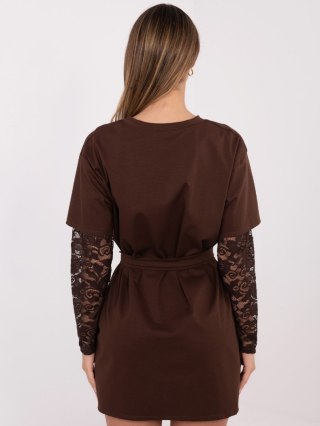 Sukienka MI-SK-4303.62 brązowy