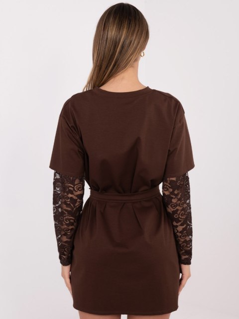 Sukienka MI-SK-4303.62 brązowy
