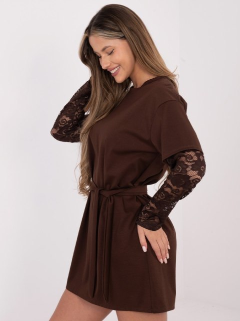 Sukienka MI-SK-4303.62 brązowy