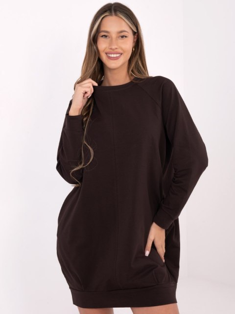 Sukienka RV-TU-5184.93P ciemny brązowy L/XL