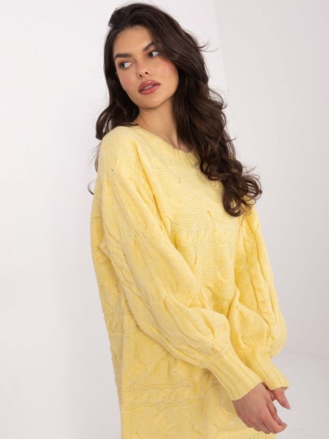 Sweter AT-SW-2367.76P jasny żółty