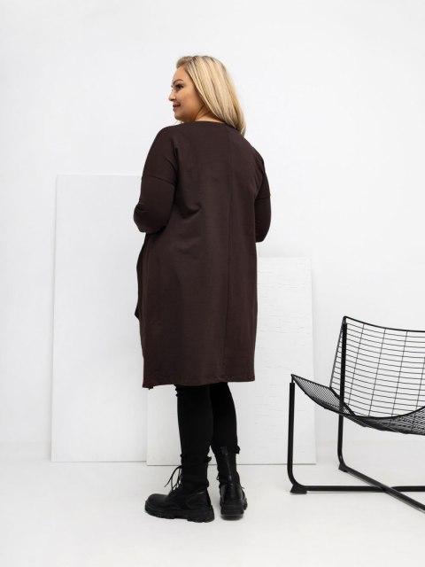 Tunika RV-TU-5042.09X ciemny brązowy one size XL/2XL