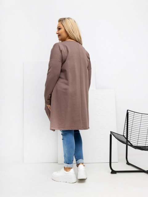 Tunika RV-TU-5042.09X jasny brązowy one size XL/2XL