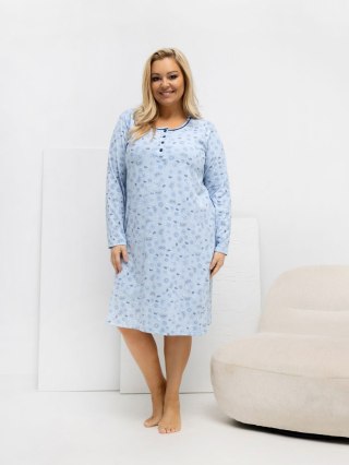 Koszula nocna DU-KN-FP-604.10 jasny niebieski 4XL