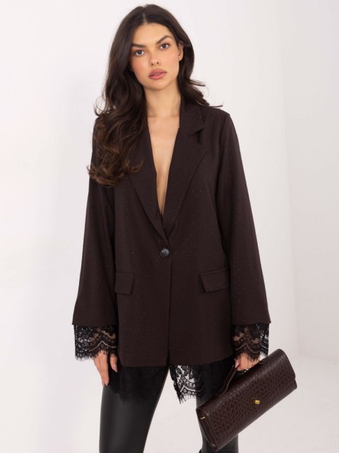 Marynarka IT-MA-FL9916-1.07P ciemny brązowy