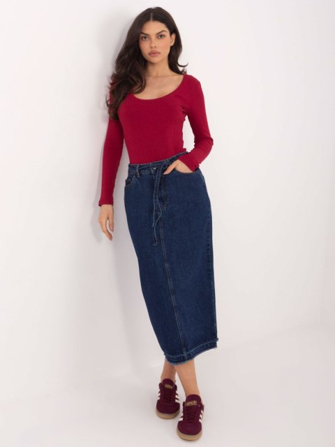 Spódnica D80030BI50248D300 granatowy L