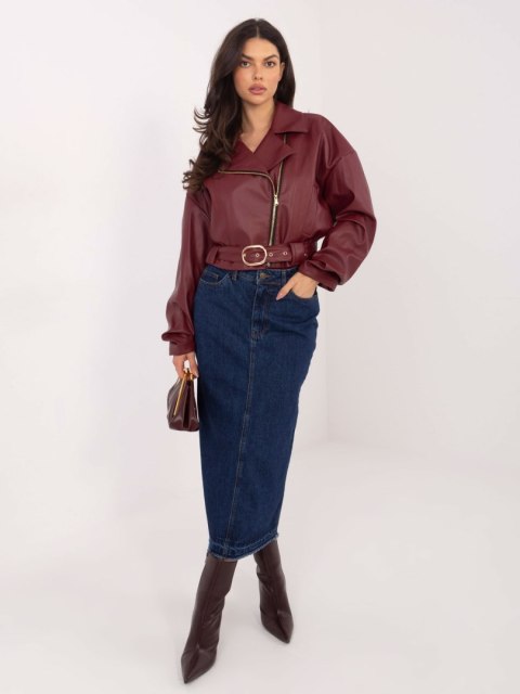 Spódnica D80030BI50248D300 granatowy M