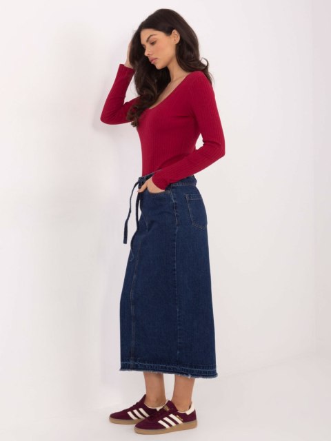 Spódnica D80030BI50248D300 granatowy S