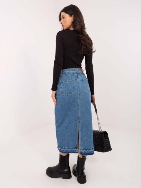 Spódnica D80030BI50248L211 niebieski L