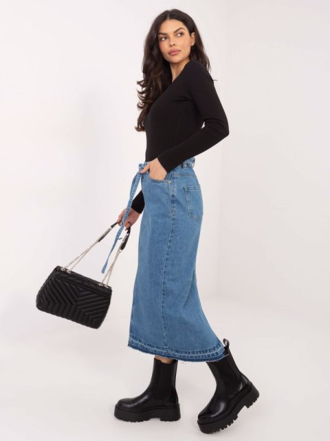 Spódnica D80030BI50248L211 niebieski M