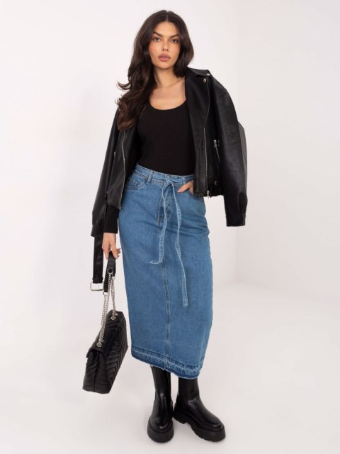 Spódnica D80030BI50248L211 niebieski S