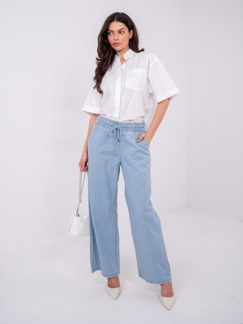 Spodnie D80038BB62627L220 jasny niebieski M