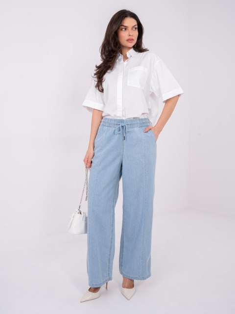 Spodnie D80038BB62627L220 jasny niebieski S