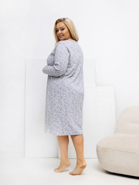 Koszula nocna DU-KN-FP-602.15 szary 3XL